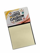 Load image into Gallery viewer, Fueled by Coffee Funny Sticky Note Holder for Teacher's Gift