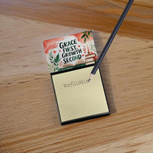 Load image into Gallery viewer, Grace First Growth Second Funny Sticky Note Holder for Teacher's Gift