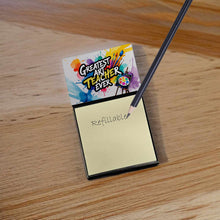 Load image into Gallery viewer, Greatest Art Teacher Ever Funny Sticky Note Holder for Teacher's Gift