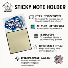 Load image into Gallery viewer, Greatest Athletic Trainer Ever Funny Sticky Note Holder for Teacher's Gift