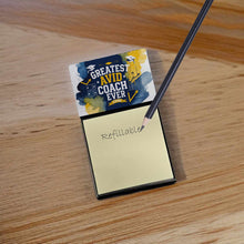 Load image into Gallery viewer, Greatest AVID Coach Ever Funny Sticky Note Holder for Teacher's Gift