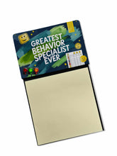 Load image into Gallery viewer, Greatest Behavior Specialist Ever Funny Sticky Note Holder for Teacher's Gift