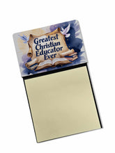 Load image into Gallery viewer, Greatest Christian Educator Ever Funny Sticky Note Holder for Teacher's Gift