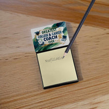 Load image into Gallery viewer, Greatest College Coach Ever Funny Sticky Note Holder for Teacher's Gift
