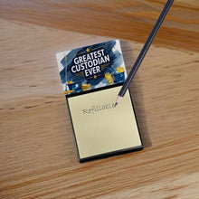 Load image into Gallery viewer, Greatest Custodian Ever Funny Sticky Note Holder for Teacher's Gift