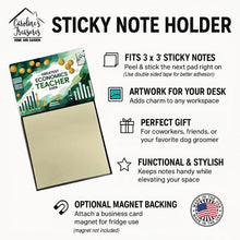 Load image into Gallery viewer, Greatest Economics Teacher Ever Funny Sticky Note Holder for Teacher's Gift