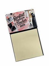 Load image into Gallery viewer, Greatest Fashion Design Teacher Ever Funny Sticky Note Holder for Teacher's Gift