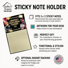 Load image into Gallery viewer, Greatest Film Teacher Ever Funny Sticky Note Holder for Teacher's Gift