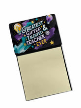 Load image into Gallery viewer, Greatest Gifted Teacher Ever Funny Sticky Note Holder for Teacher's Gift
