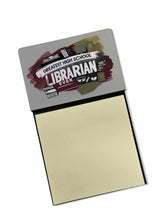 Load image into Gallery viewer, Greatest High School Librarian Ever Funny Sticky Note Holder for Teacher's Gift