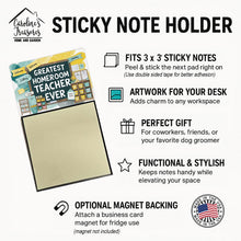 Load image into Gallery viewer, Greatest Homeroom Teacher Ever Funny Sticky Note Holder for Teacher's Gift