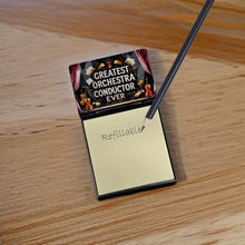 Load image into Gallery viewer, Greatest Orchestra Conductor Ever Funny Sticky Note Holder for Teacher's Gift