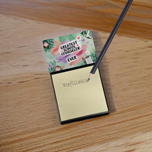 Load image into Gallery viewer, Greatest School Counselor Ever Funny Sticky Note Holder for Teacher's Gift