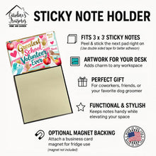 Load image into Gallery viewer, Greatest School Volunteer Ever Funny Sticky Note Holder for Teacher's Gift