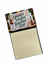 Load image into Gallery viewer, Greatest Violin Teacher Ever Funny Sticky Note Holder for Teacher's Gift