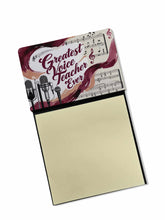 Load image into Gallery viewer, Greatest Voice Teacher Ever Funny Sticky Note Holder for Teacher's Gift