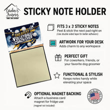 Load image into Gallery viewer, Greatest Volleyball Coach Ever Funny Sticky Note Holder for Teacher's Gift