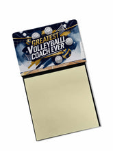 Load image into Gallery viewer, Greatest Volleyball Coach Ever Funny Sticky Note Holder for Teacher's Gift