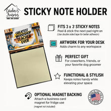 Load image into Gallery viewer, Greatest Woodshop Teacher Ever Funny Sticky Note Holder for Teacher's Gift