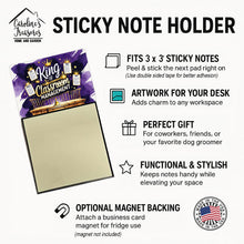 Load image into Gallery viewer, King of Classroom Management Funny Sticky Note Holder for Teacher's Gift