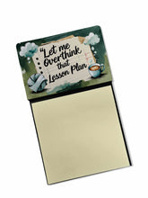 Load image into Gallery viewer, Let Me Overthink That Lesson Plan Funny Sticky Note Holder for Teacher's Gift