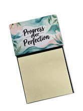 Load image into Gallery viewer, Progress Over Perfection Funny Sticky Note Holder for Teacher's Gift