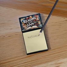 Load image into Gallery viewer, Reading is My Jam Funny Sticky Note Holder for Teacher's Gift