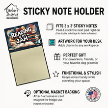 Load image into Gallery viewer, Reading is My Jam Funny Sticky Note Holder for Teacher's Gift