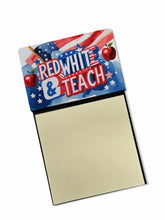 Load image into Gallery viewer, Red, White &amp; Teach Funny Sticky Note Holder for Teacher's Gift