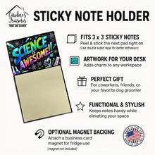 Load image into Gallery viewer, Science is Awesome Funny Sticky Note Holder for Teacher's Gift