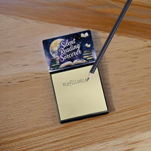 Load image into Gallery viewer, Silent Reading Sorcerer Funny Sticky Note Holder for Teacher's Gift