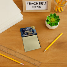 Load image into Gallery viewer, Teacher by Day, Exhausted by Night Funny Sticky Note Holder for Teacher's Gift
