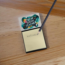 Load image into Gallery viewer, Tech Savvy Teacher Funny Sticky Note Holder for Teacher's Gift