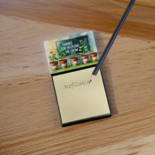 Load image into Gallery viewer, Thanks for Helping Me Grow Funny Sticky Note Holder for Teacher's Gift