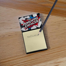 Load image into Gallery viewer, The Homework Enforcer Funny Sticky Note Holder for Teacher's Gift