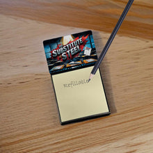 Load image into Gallery viewer, The Substitute of Steel Funny Sticky Note Holder for Teacher's Gift