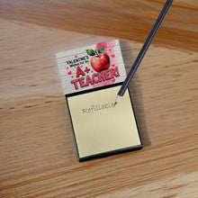 Load image into Gallery viewer, Valentine’s Wishes for an A+ Teacher Funny Sticky Note Holder for Teacher's Gift