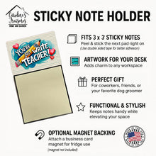 Load image into Gallery viewer, You're Just Write, Teacher Funny Sticky Note Holder for Teacher's Gift