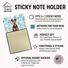 Load image into Gallery viewer, Airedale Terrier Coworker Watercolor Sticky Note Holder