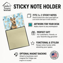 Load image into Gallery viewer, Grizzle Airedale Terrier Coworker Watercolor Sticky Note Holder