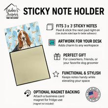 Load image into Gallery viewer, Tricolor and White Basset Hound Coworker Watercolor Sticky Note Holder