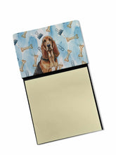 Load image into Gallery viewer, Liver and Tan Bloodhound Coworker Watercolor Sticky Note Holder