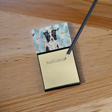Load image into Gallery viewer, Border Collie Coworker Watercolor Sticky Note Holder