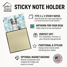 Load image into Gallery viewer, Blue Merle Border Collie Coworker Watercolor Sticky Note Holder