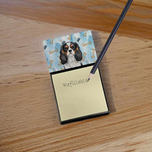 Load image into Gallery viewer, Tricolor Cavalier Spaniel Coworker Watercolor Sticky Note Holder