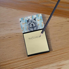 Load image into Gallery viewer, Blue Chow Chow Coworker Watercolor Sticky Note Holder