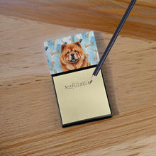 Load image into Gallery viewer, Red Chow Chow Coworker Watercolor Sticky Note Holder