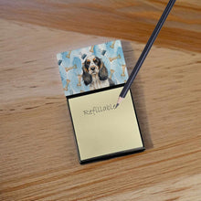 Load image into Gallery viewer, Parti Cocker Spaniel Coworker Watercolor Sticky Note Holder
