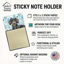 Load image into Gallery viewer, Black and Tan Dachshund Coworker Watercolor Sticky Note Holder