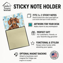 Load image into Gallery viewer, Chocolate and Tan Dachshund Coworker Watercolor Sticky Note Holder